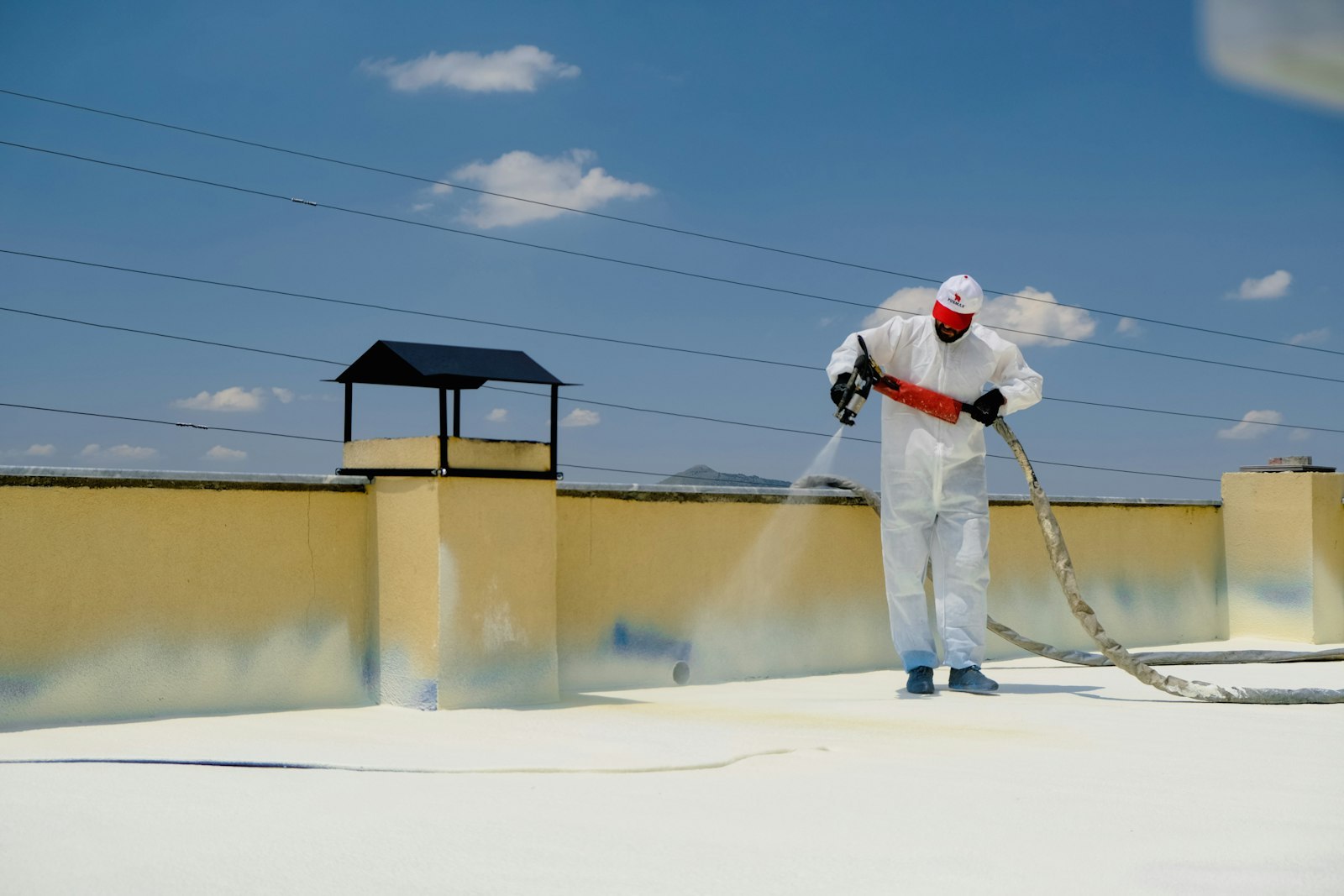 Roof Painting in progress on a New Zealand property